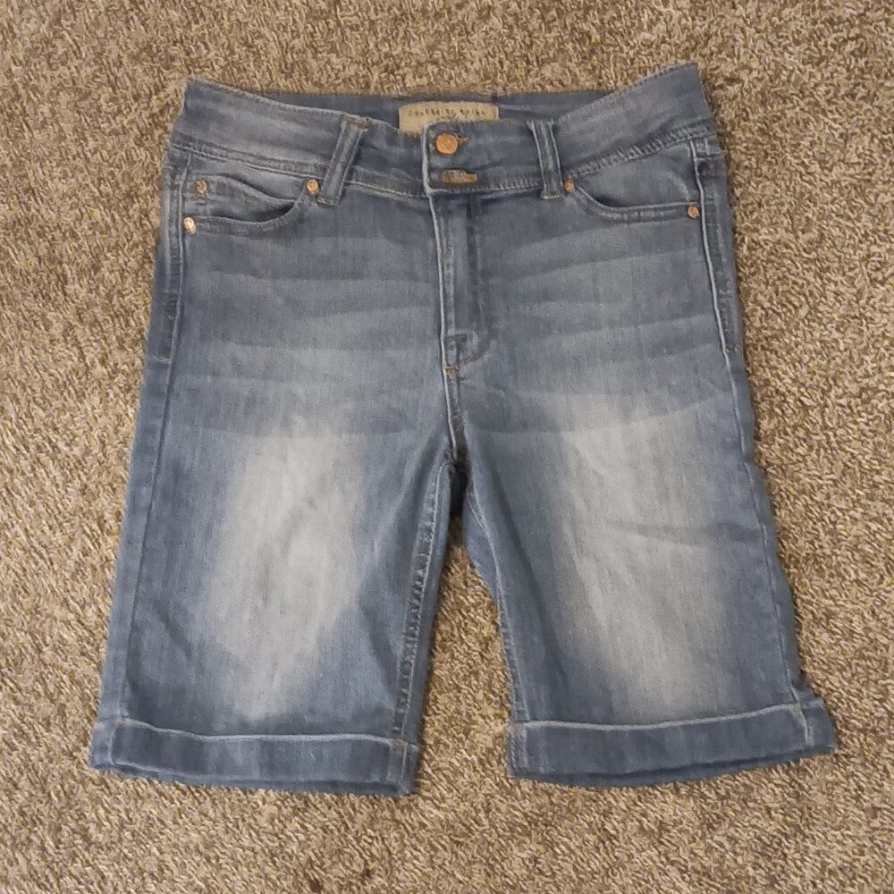 Celebrity  pink girls- long jean shorts